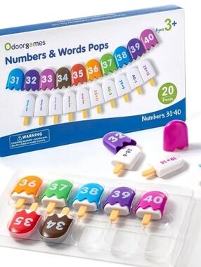 New! Odoorgames Mini Number Pops 31-40